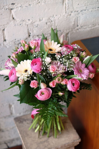 The Garden Florist - Pink & White Handtied